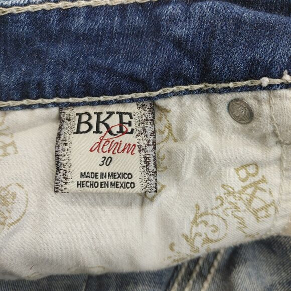 BKE Sabrina Womens Cutoff Denim Jean Shorts Distressed Size 30 - Picture 10 of 11
